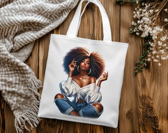 Schwarze Frau Afro-Art: PNG Clipart für Sublimation & Druck (digitaler Download)
