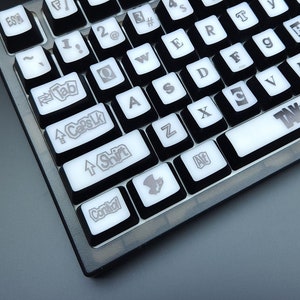 Persona5 Theme Inverted Pudding Keycap Set | Anime Keycap Set | Gaming Keyboard Keycap Set | Gift for him