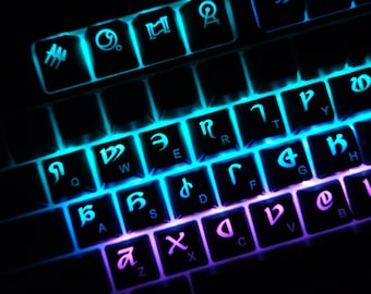 FFXIV Keycap Set, Eorzean Alphabet - Etsy