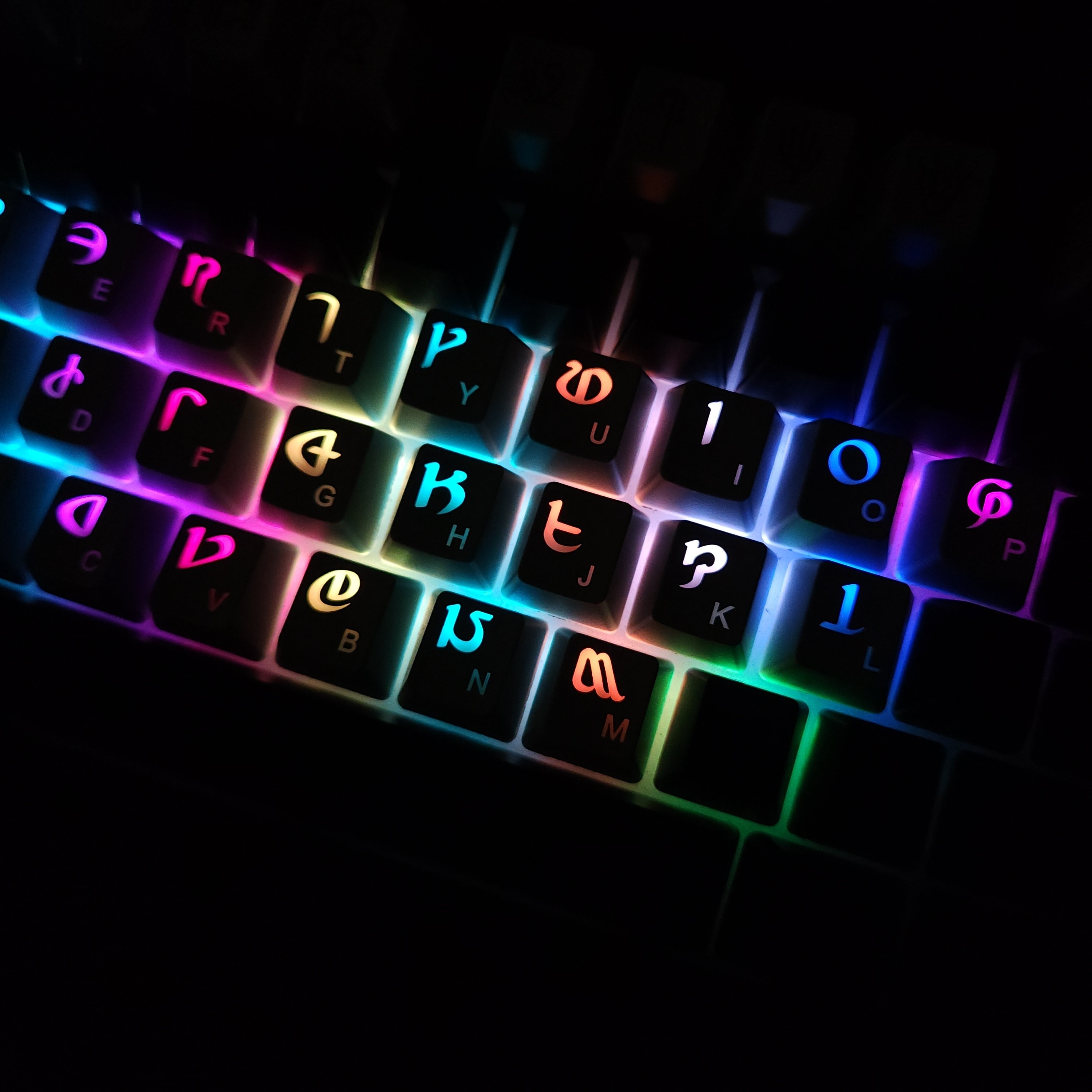FFXIV Eorzean Alphabet Backlit Keycap Set (26 Keycaps) - Etsy