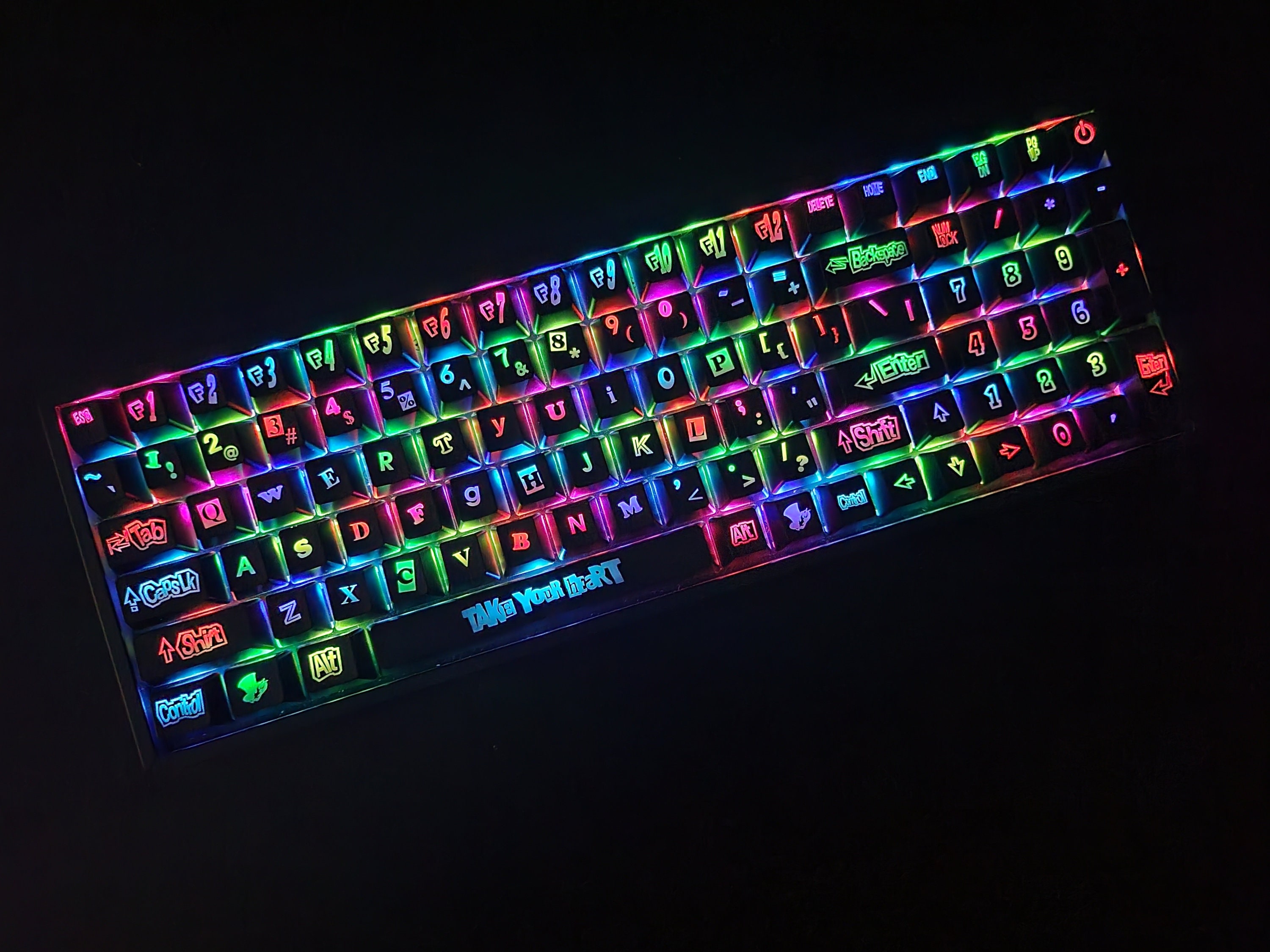 ペルソナ5 アニメテーマ バックライト付きキーキャップセット