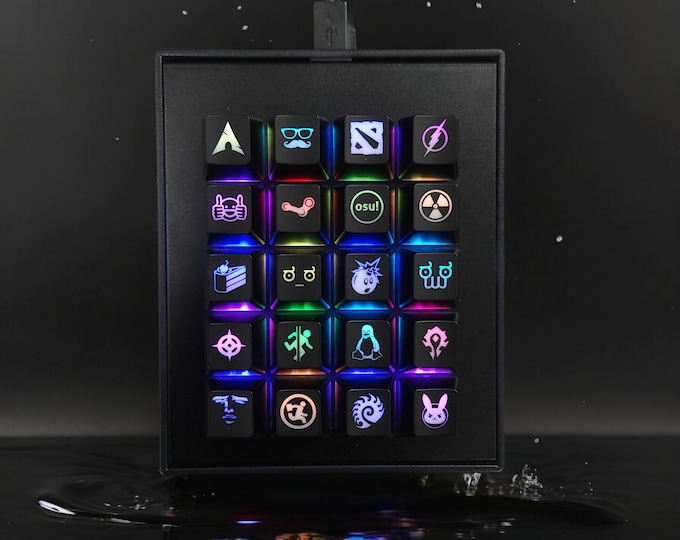 Personalized Backlit Keycap with 70 Icon Options | Custom Keycap | Cherry OEM Key | Gift for him/her | Gamer Gifts | Cherry MX keycaps
