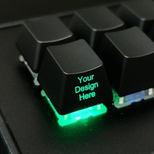 Erstellen Sie Ihre eigene benutzerdefinierte beleuchtete Tastenkappe mit Vorderseitendruck | LED nach Süden | Geschäftslogoschlüssel | Firmen Geschenk | Cherry Original Schlüssel |