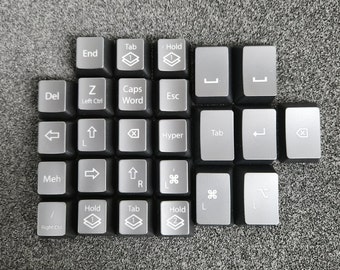 Zestaw podświetlanych klawiszy klawiatury Moonlander