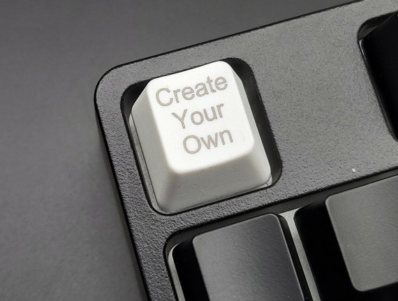 Custom Laser Etched PBT Keycap: Mechanical Keyboard Key
