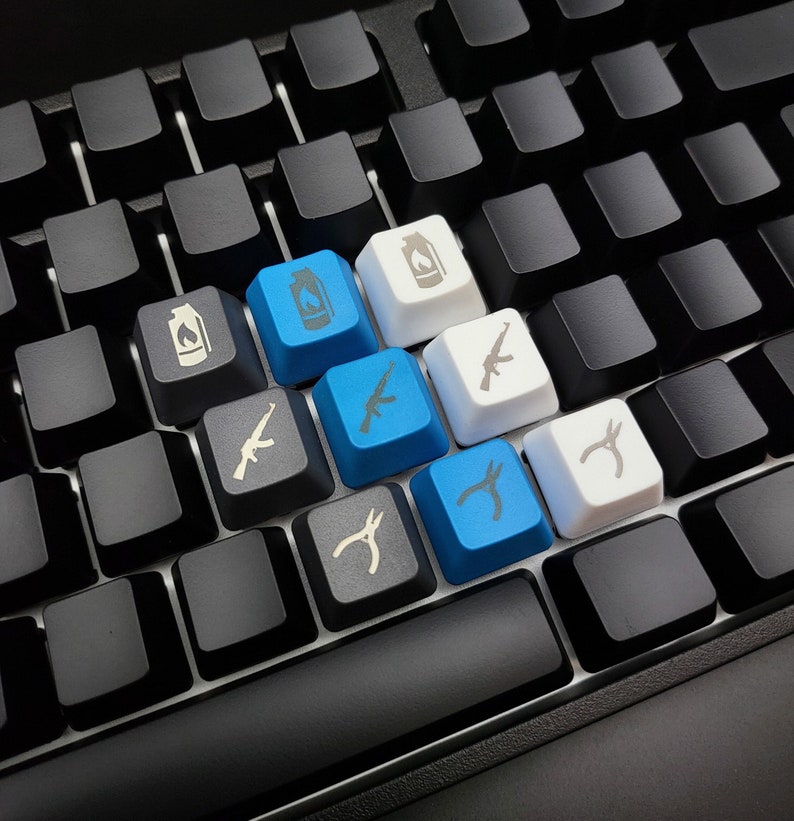 Custom Shooting Game Weapon Keycaps | CSGO Keycap | COD Keycap | FPS ...