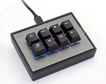 MaxKeycap - 8 Keys RGB Programmable Mini Macropad with Cherry MX Speed