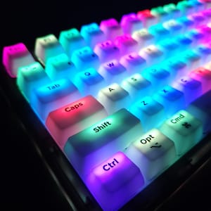 Frosted White Translucent Keycap Set for Mechanical Keyboard