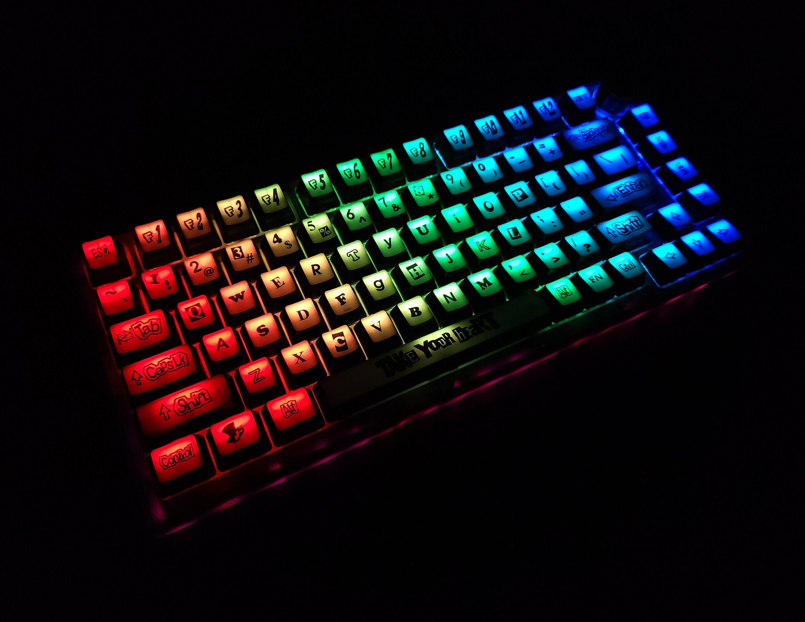 Custom P5 Theme Inverted Pudding Keycap Set Anime Keycap Etsy UK