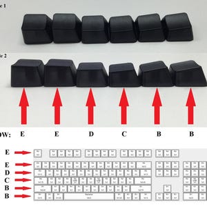 Keycaps Posittion R1 R3 Blank Color Keycap | Customize Your Mechanical Keyboard:19-color OEM ...