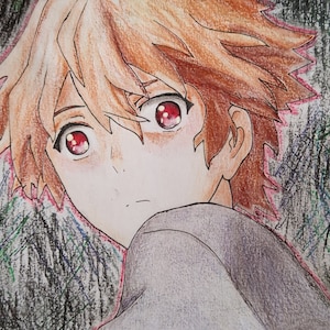 Shu Anime Drawing - Guilty Crown (A5 Format)
