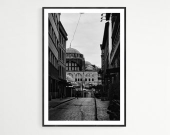 Moschee Fotografie Druck GRÖßENOPTIONEN Moschee Silhouette Islamische Religiöse Wand Kunst Istanbul Landschaft Türkei Reise Druck Wohnkultur Geschenke