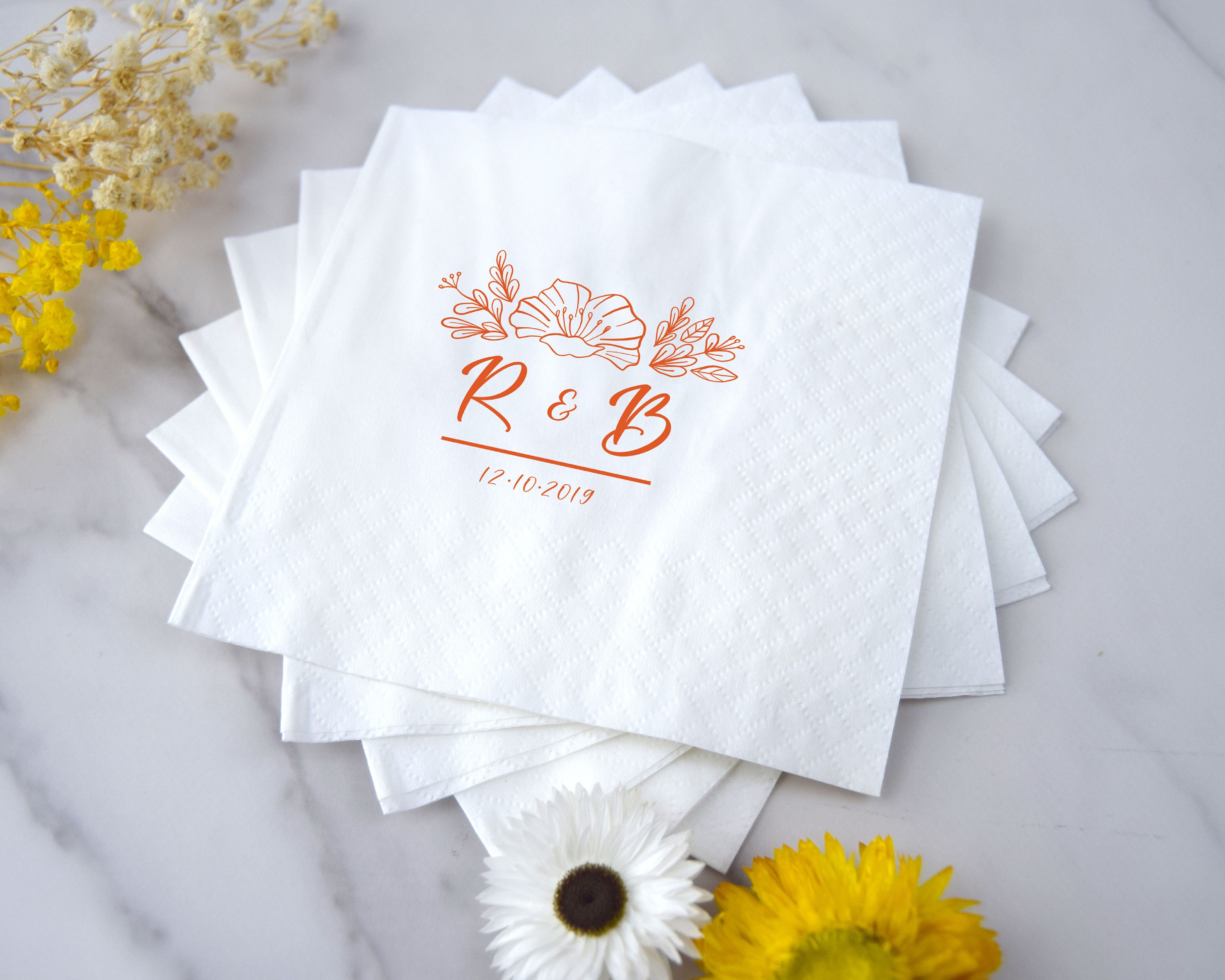 Personalisierte Servietten Airlaid 40x40 Cm – Mit Gravur Für Hochzeit, Geburtstag, Made In Germany
