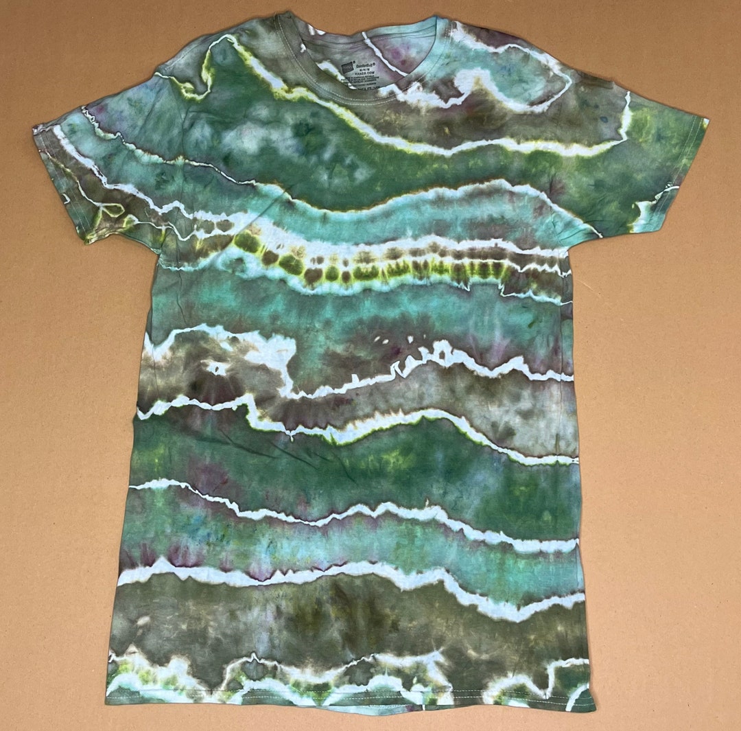 Spandex Earth Toned Tie Die T-Shirt Easy Dress main image 0
