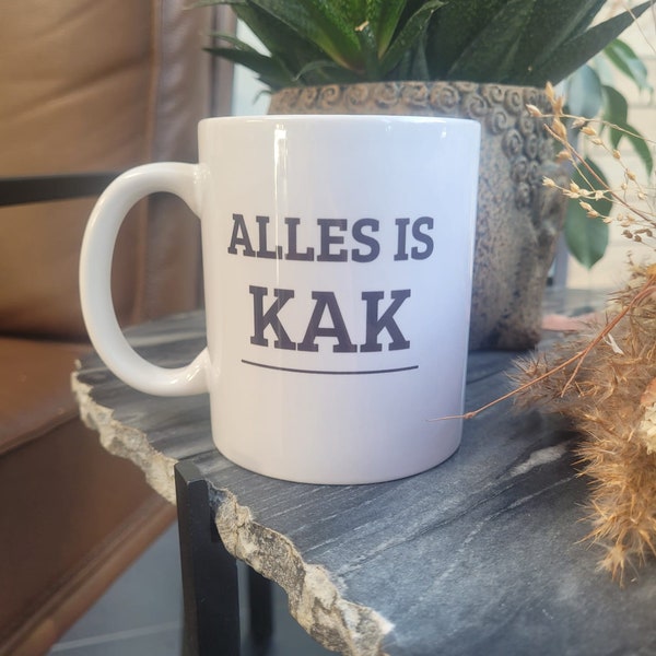 Mok "Alles is kak" - Gratis verzending