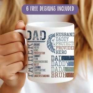 Fathers Day Mug Wrap PNG, 11oz Mug Sublimation Design, Best Dad Ever Mug Wrap, Dad Mug PNG, Daddy, Dada, Gift for dad, Fathers day Gift