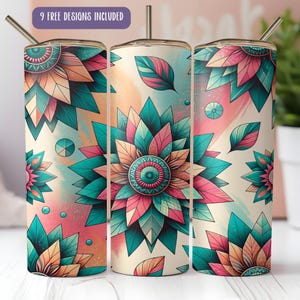 Sunflower Leopard Tumbler Design: Glitter Tie-Dye, 20oz Skinny Sublimation (Digital Download)