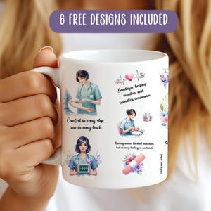 Nurse mug wrap | Nurse life mug png | Gift for a nurse | Medical professional | After care nurse | Nurse coffee mug png | Sublimation mug