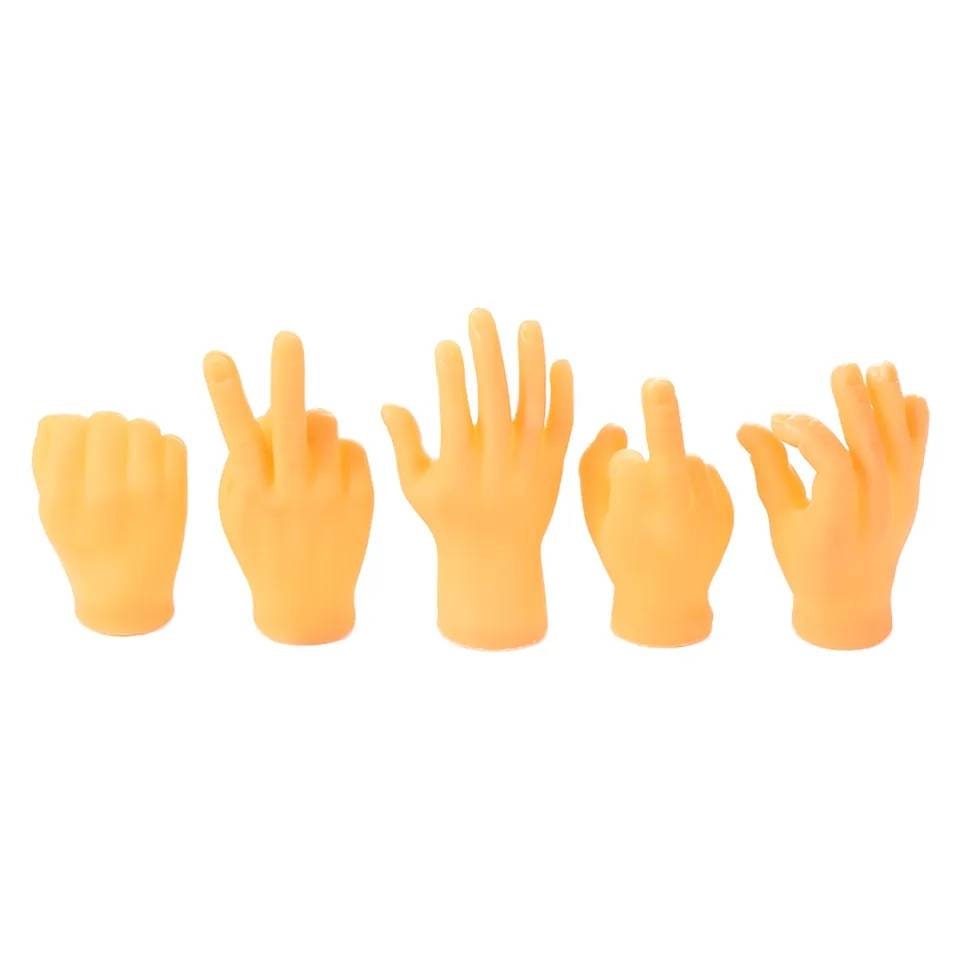 5pcs Majeur Mains Minuscules - Mini Mains Doigts Mains pour vos mains de  doigt - Fausse main minuscule Doigt du milieu Marionnettes pour adultes -  Rubber Hand Sm