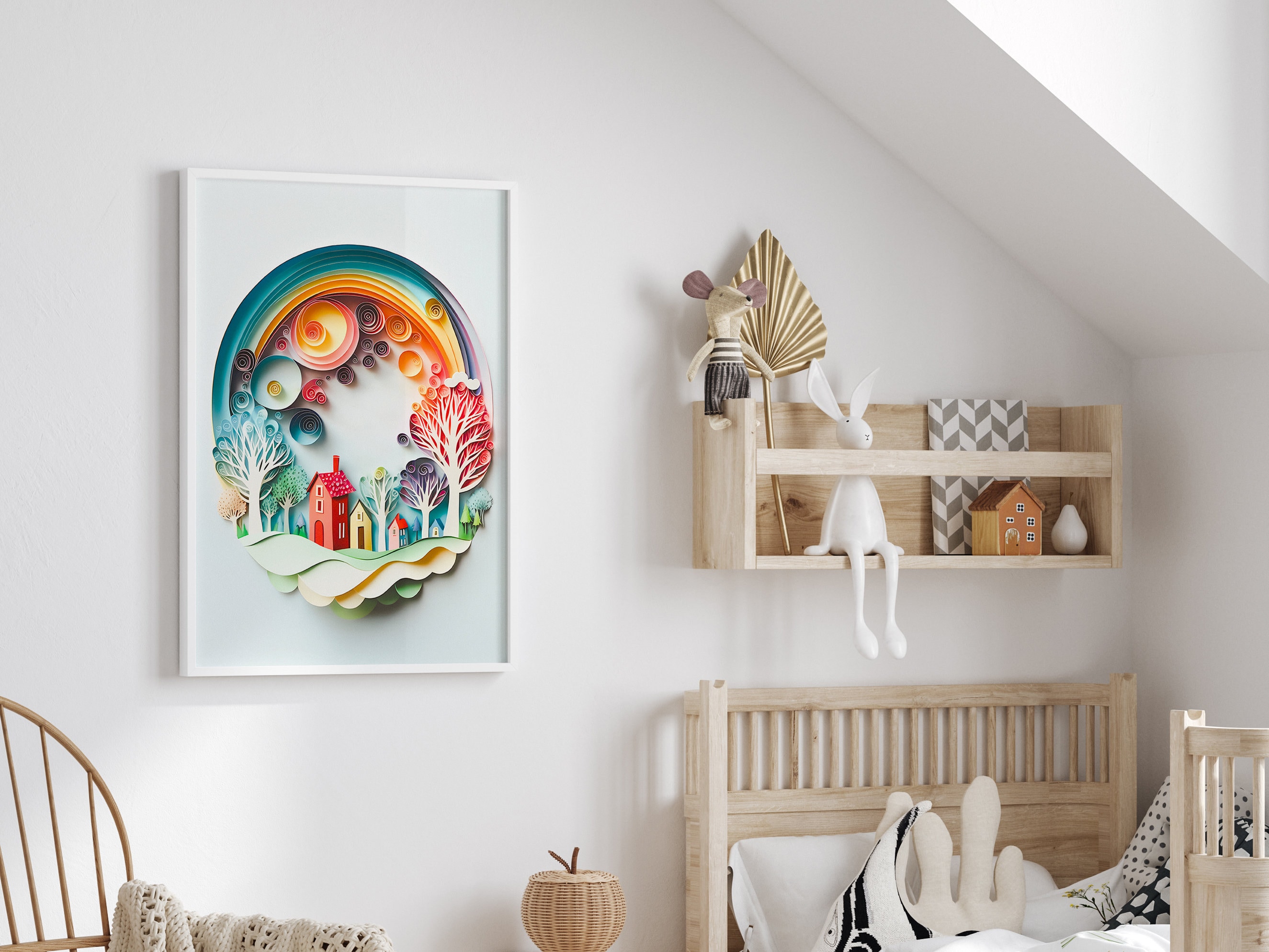 Children's Wall Art Print, Nursery Wall Art, Fantasy Landscape Print