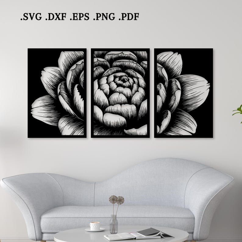 Photo inspiration: Floral Metal Wall Art Svg Dxf Eps Png And Pdf Photo Inspiration