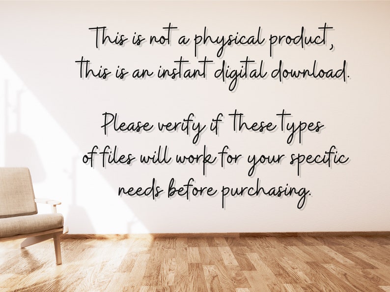Important notes about the framed mountains svg instant digital file