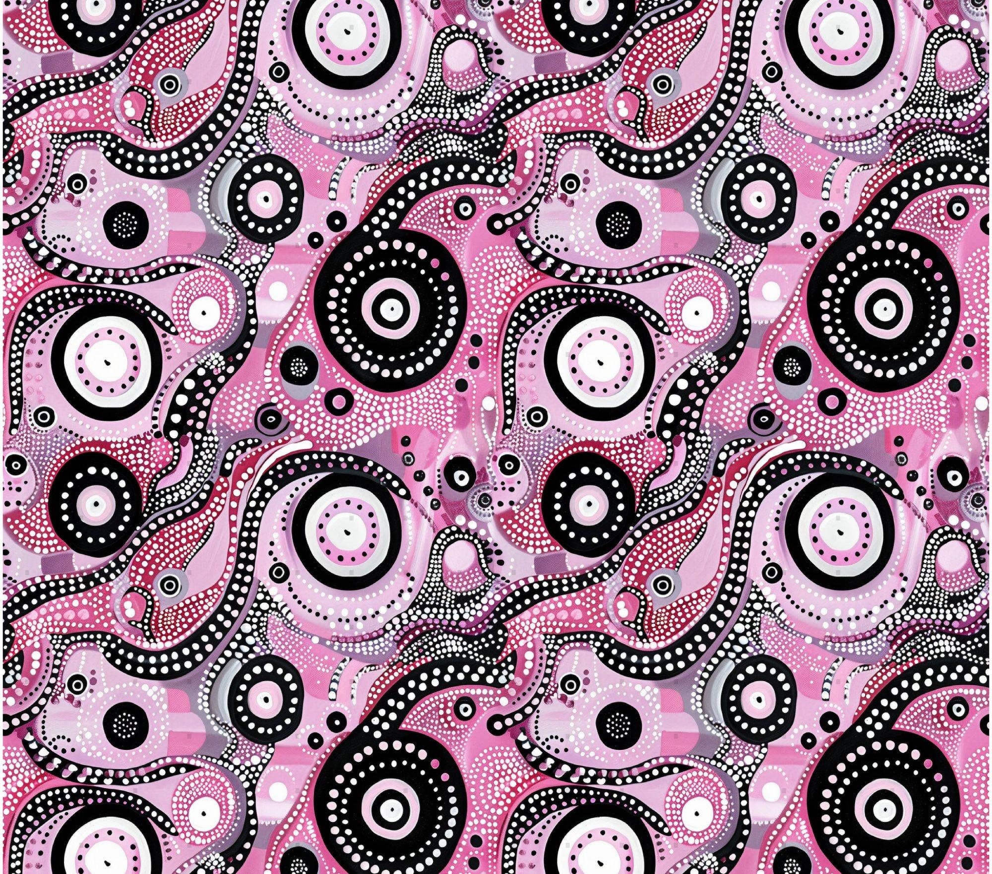 Aboriginal dots art 20oz tumbler design wrap indigenous art tumbler