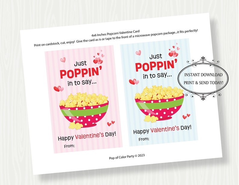 PRINTABLE POPCORN VALENTINES Day - Il 794xN.4616350687 Nb2q