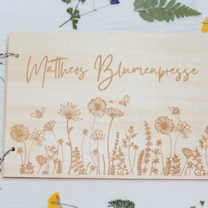 Flower press with personalization