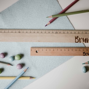 Personalized ruler 17 cm & 30 cm | Motif BASIC