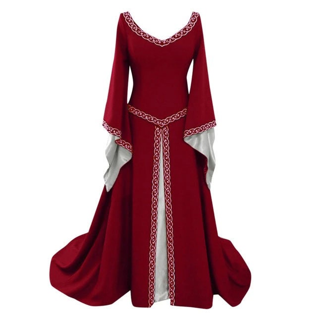 Medieval Renaissance Witch Dress Ren Faire Victorian Fantasy - Etsy