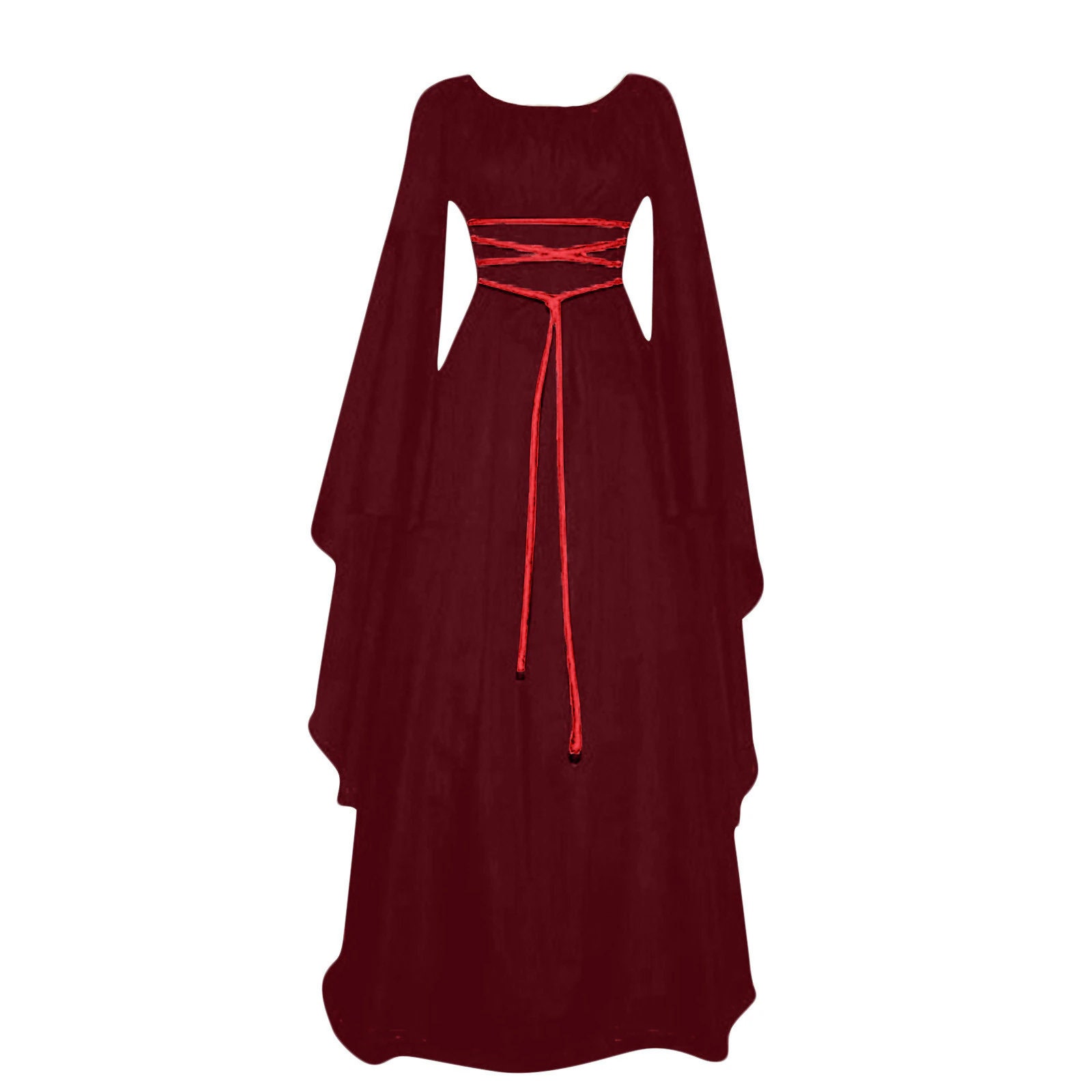 Renaissance Celtic Maxi Dress Medieval Goth Witch Fantasy - Etsy