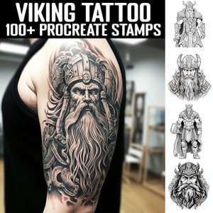 100+ Procreate Viking Stamps | Viking guides | Instant Digital Download