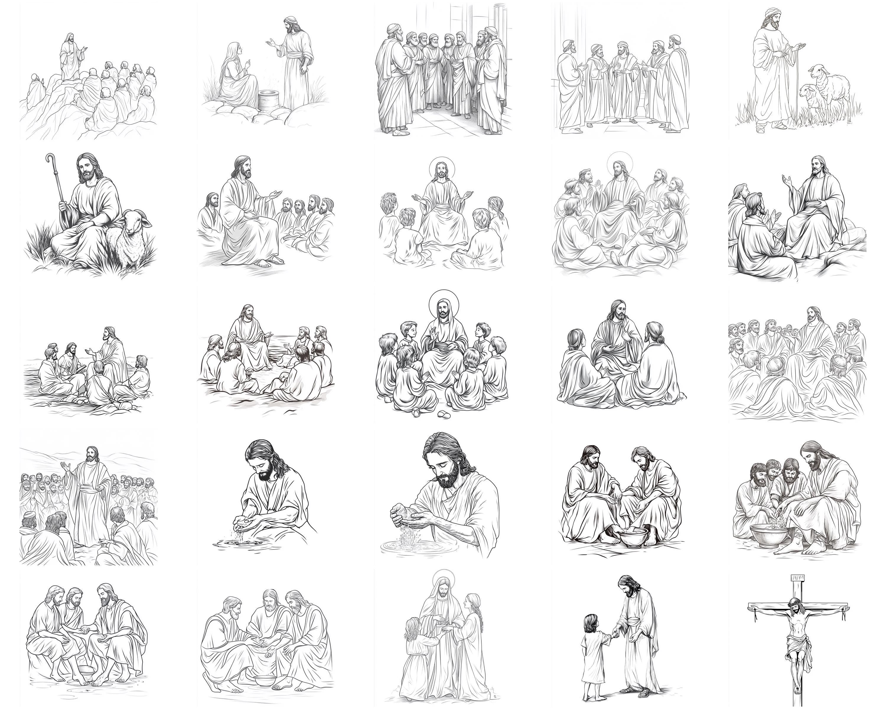 100+ Jesus Christ Procreate Stamps | Procreate Brushes | Instant ...