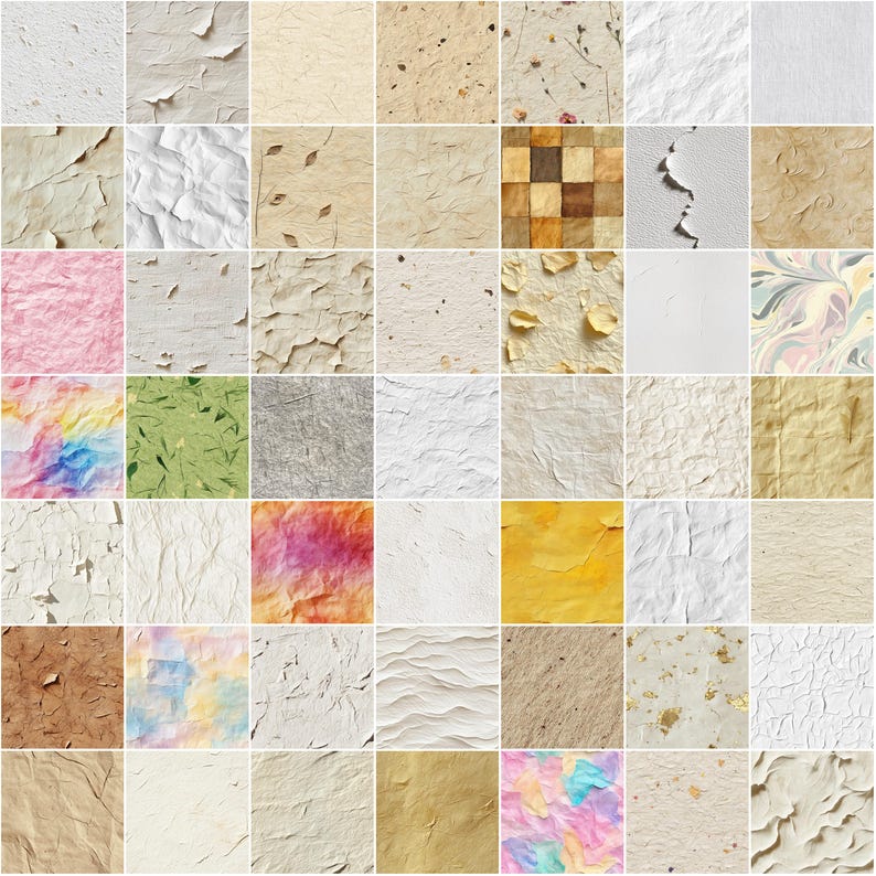 100+ Paper Texture Procreate Brushes: Seamless Patterns (instant ...