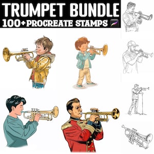 100+ Trompete Stempel | Procreate Pinsel | Sofortiger digitaler Download