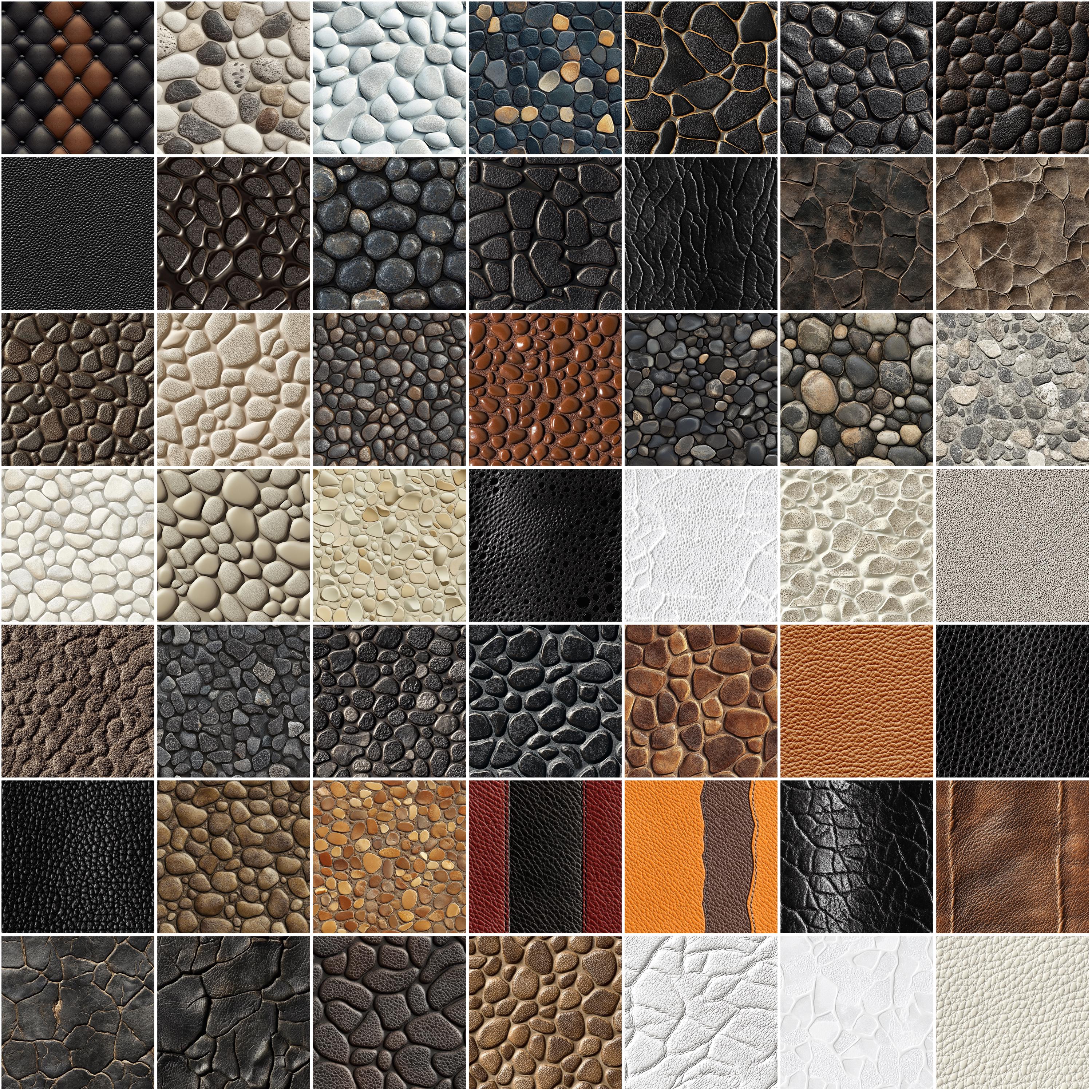Pebble Grain Texture Procreate Brushes: Seamless Stone Patterns ...