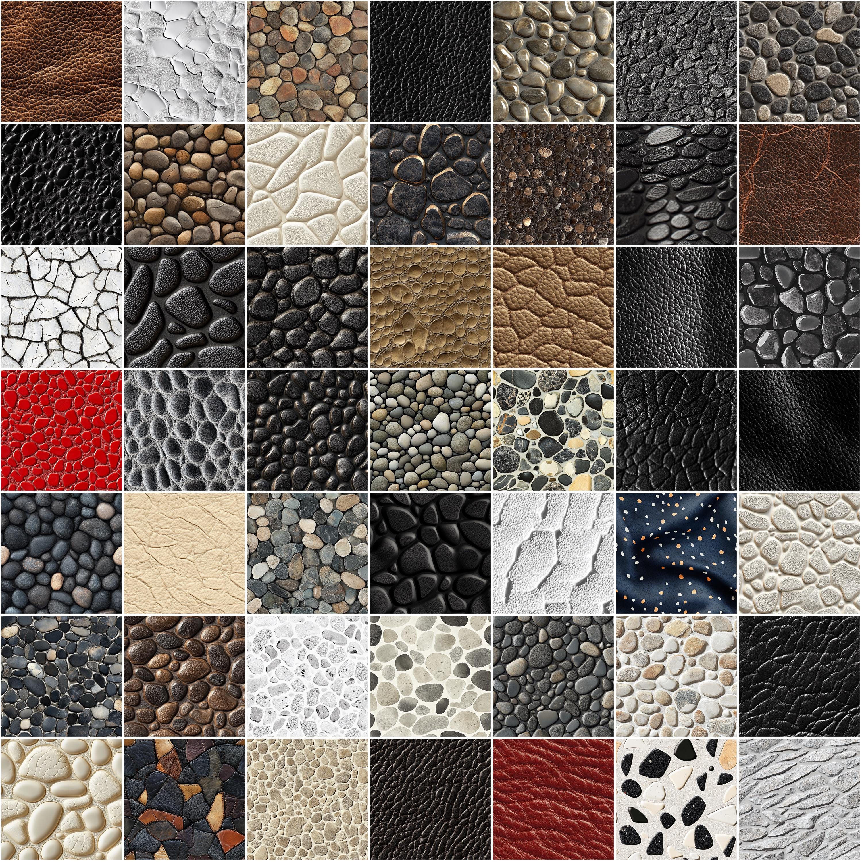 Pebble Grain Texture Procreate Brushes: Seamless Stone Patterns ...