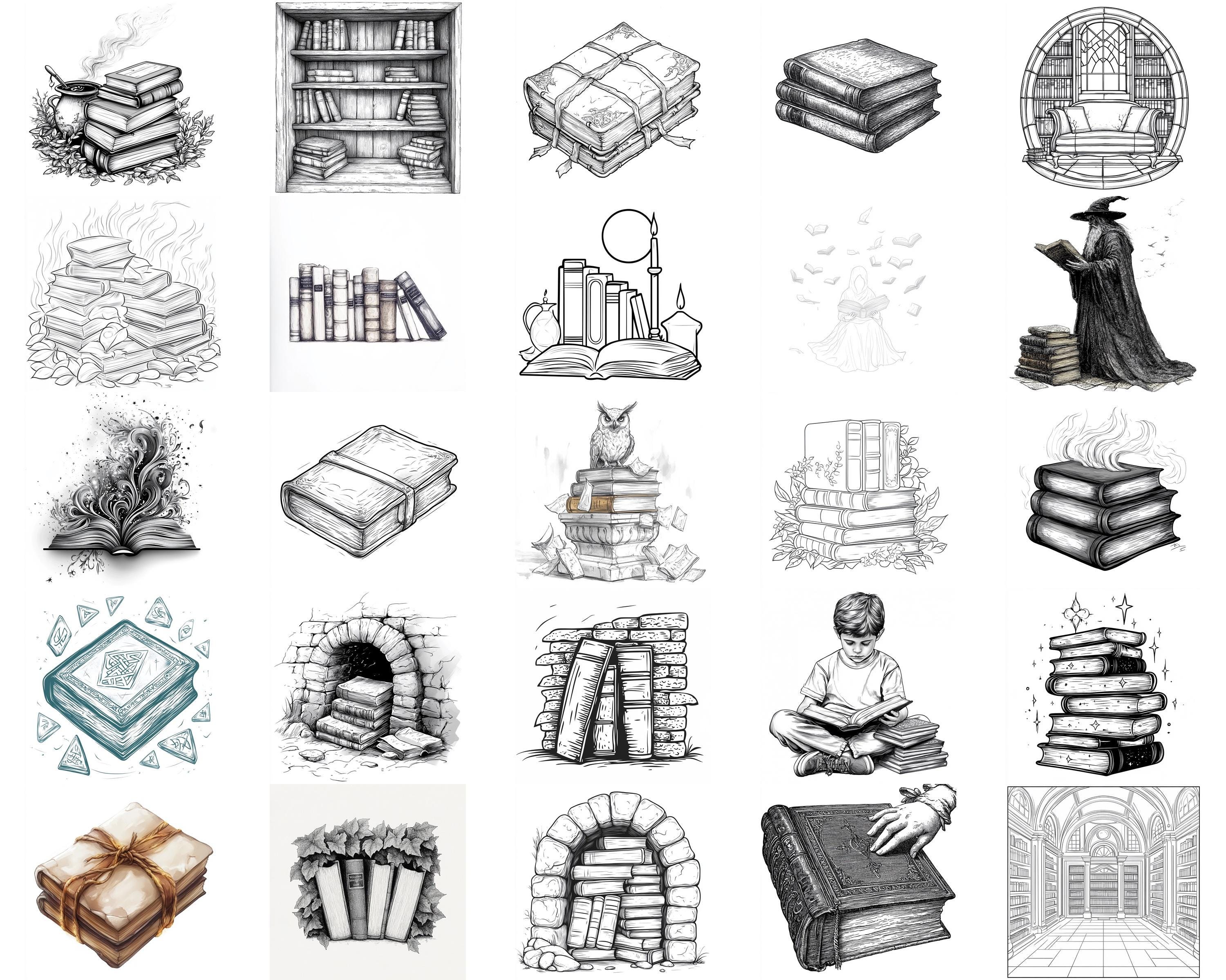 100+ Whispering Ancient Books Procreate Stamps | Procreate Brushes ...