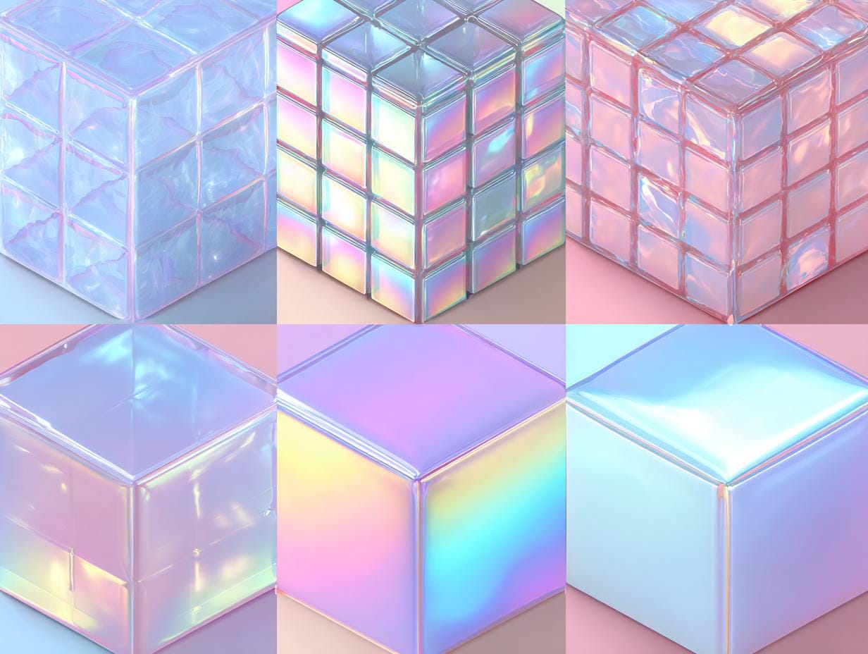 Cube 3D Optical Illusion Procreate Brushes: Seamless Texture Patterns ...