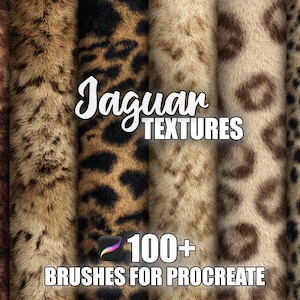 Jaguar Procreate Brushes: Seamless Animal Print Textures (Digital Download)