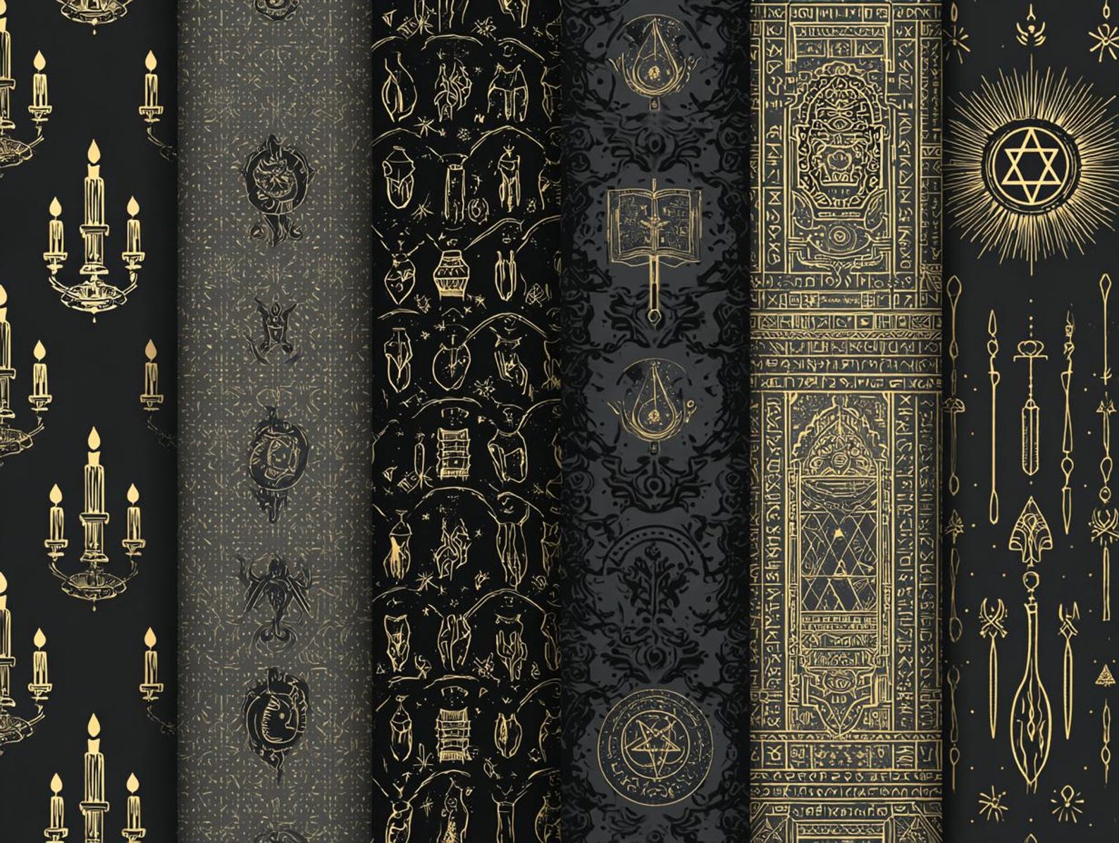 Gothic Texture Procreate Brushes: Seamless Patterns (instant Download ...