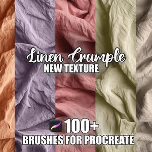 Linen Texture Procreate Brushes: 100+ Seamless Fabric Patterns (Instant Download)
