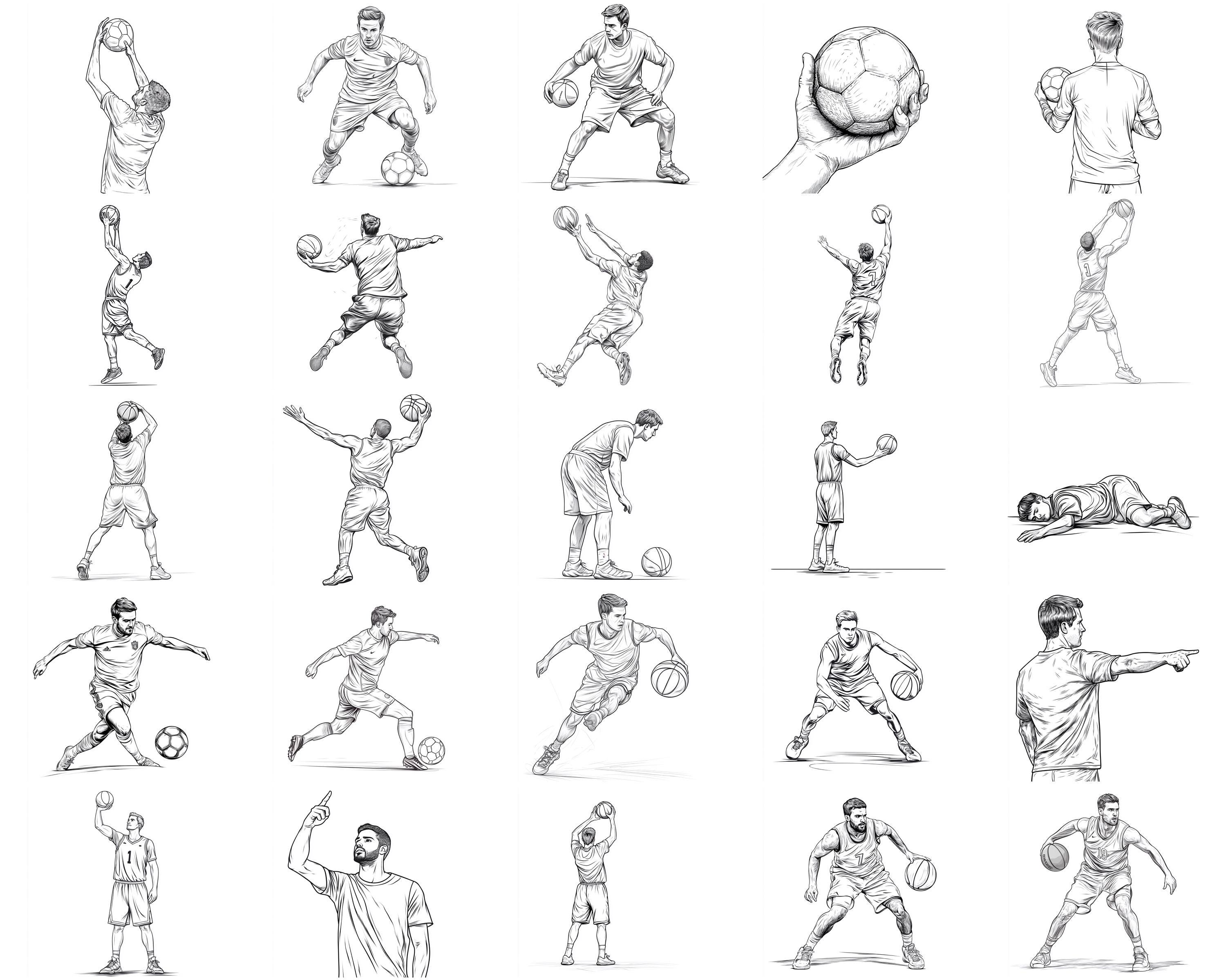 120+ Basketball Procreate Stamps | Procreate Brushes | Instant Digital ...