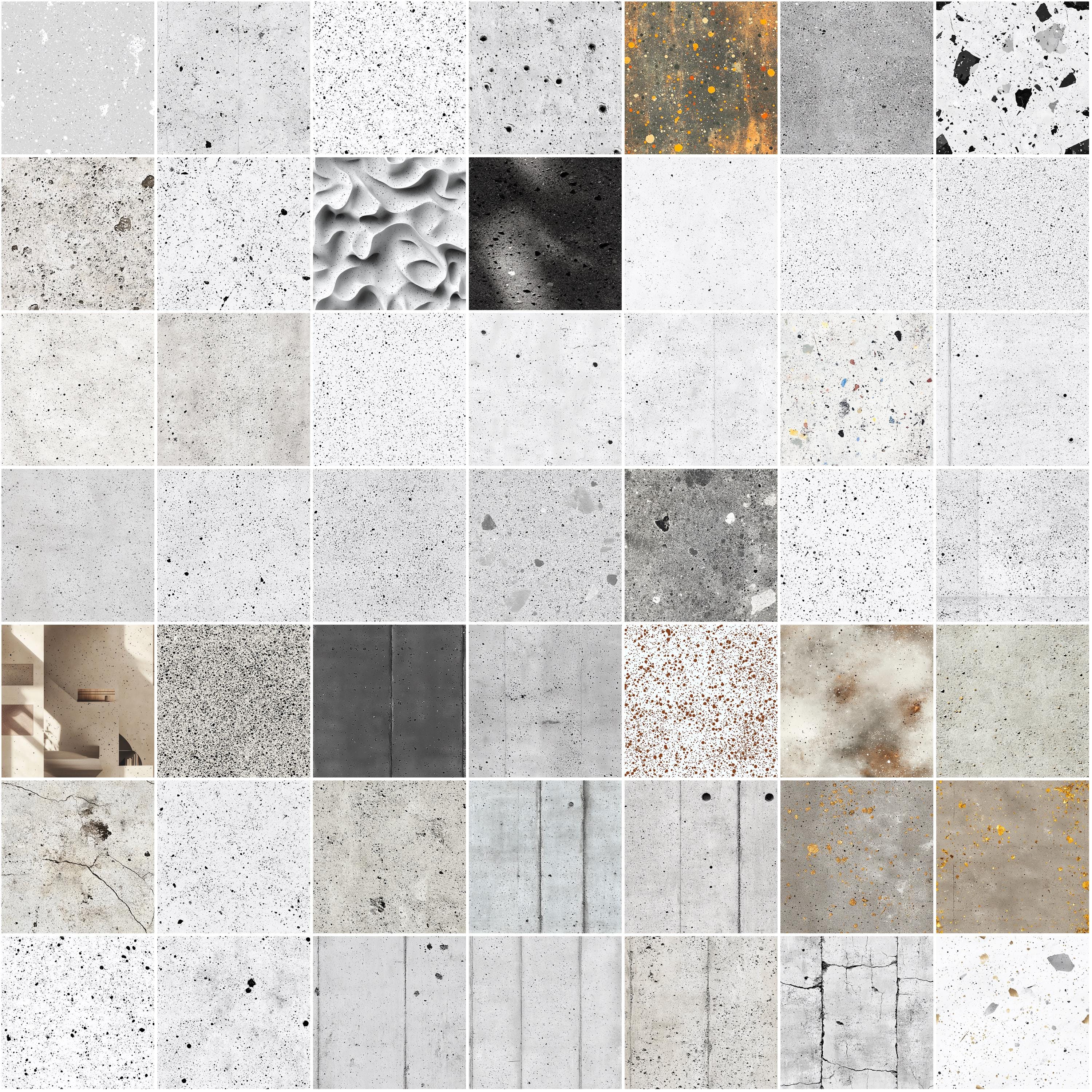 Concrete Texture Procreate Brushes: 100+ Seamless Speckle Patterns ...