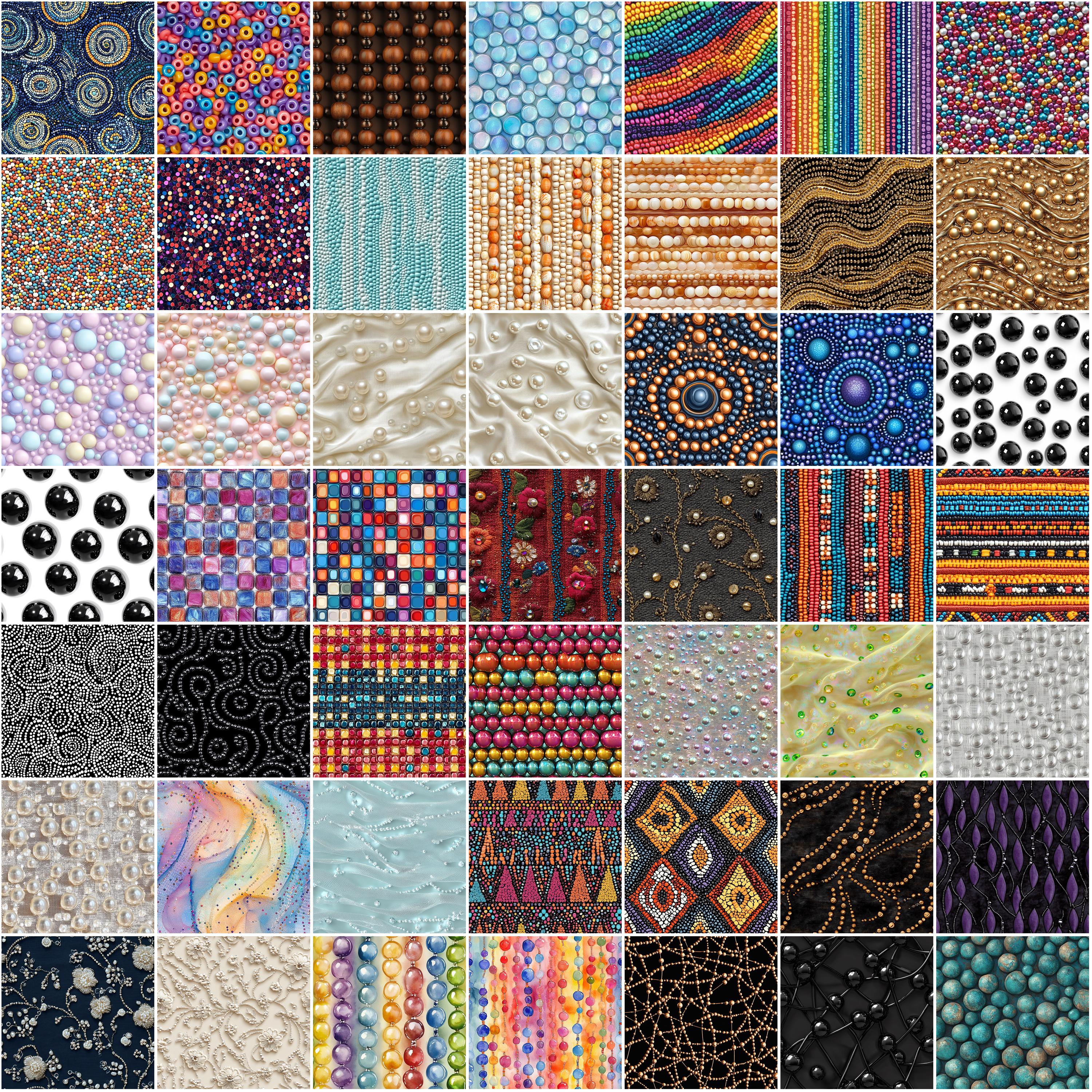 Beaded Texture Procreate Brushes: Seamless Pattern Brush Set (digital ...