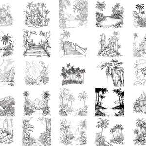 100+ Rainforest Mist Procreate Stamps | Procreate Brushes | Instant ...