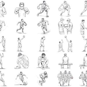 120+ Basketball Procreate Stamps | Procreate Brushes | Instant Digital ...