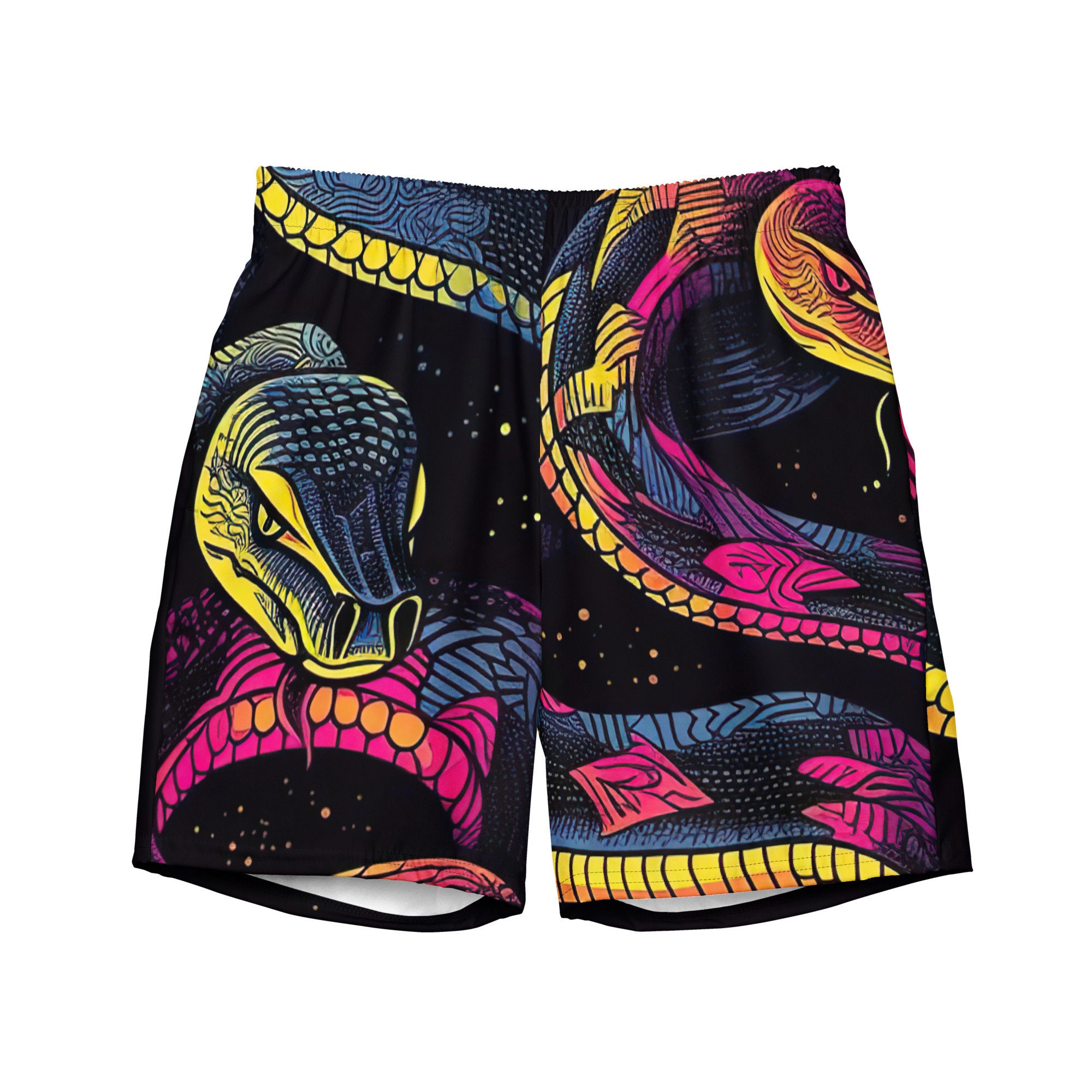 Blue Snake Swim Shorts