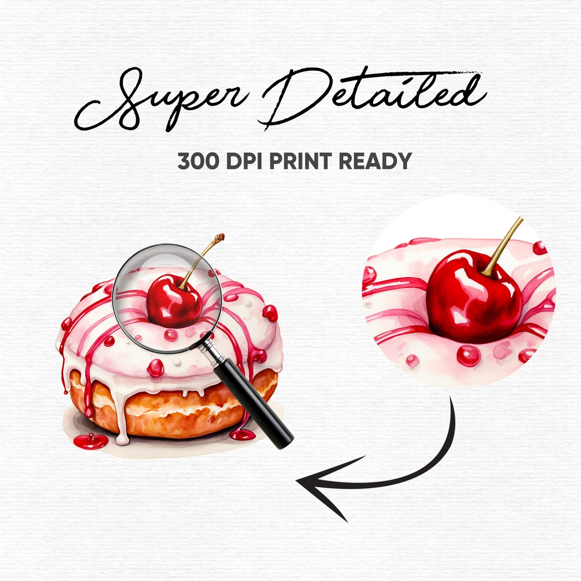 25 Watercolor Donuts Clipart, Donut PNG, Baking Clipart, Dessert ...